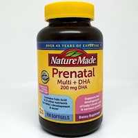 Nature Made Suplemento Multiv Prenatal + DHA 200 mg - 150 softgel